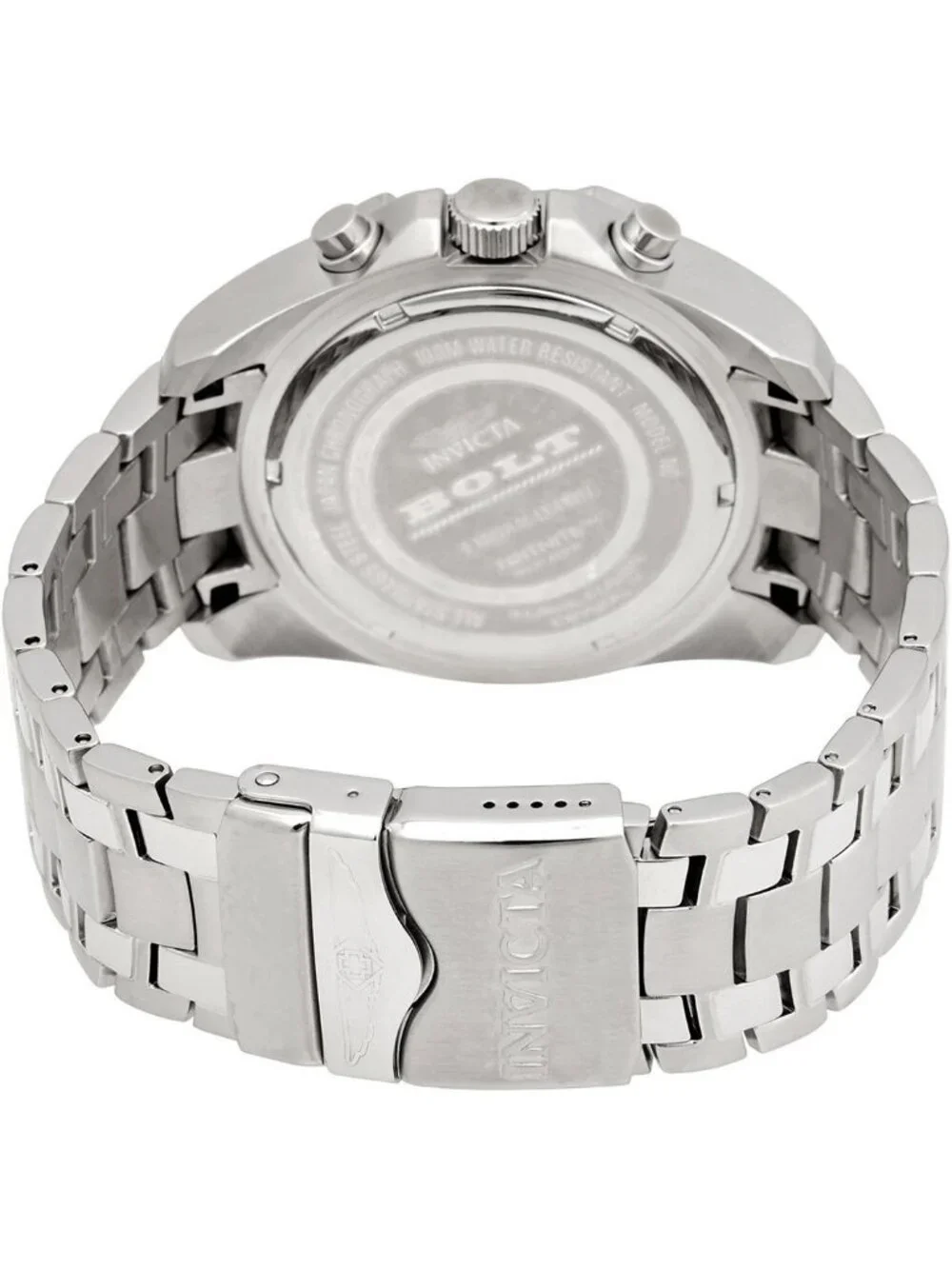 NWT Invicta Bolt Chronograph Quartz Black Dial Men's Watch